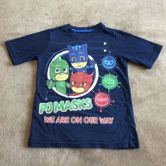 Size 5 / 6 GUC PJ Masks Blue Superheroes Character Tee - Picture 1 of 5